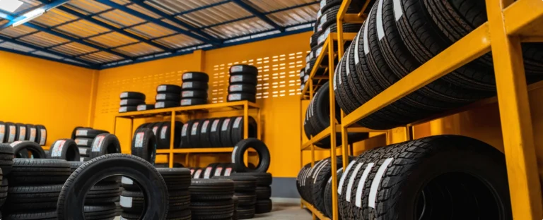 Däckhotell i Visby med gula väggar och tempererade lokaler.